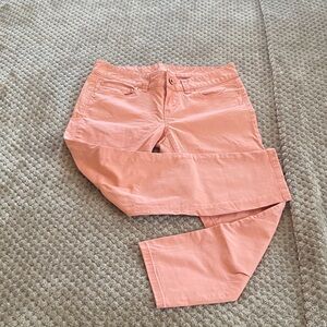 Loft modern crop Coral Pink Pants